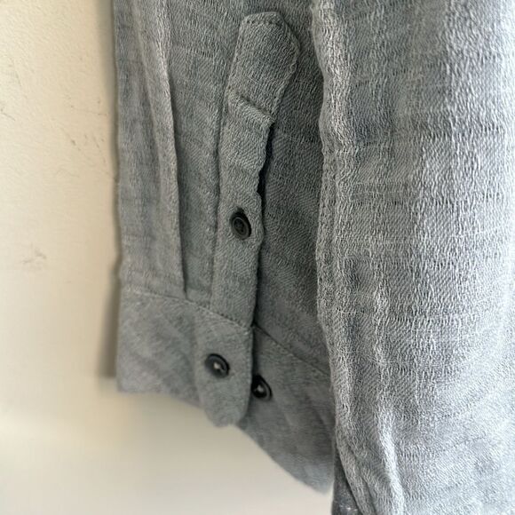 Carbon2Cobalt Mens Gray Full Button Shirt XL - Picture 5 of 8